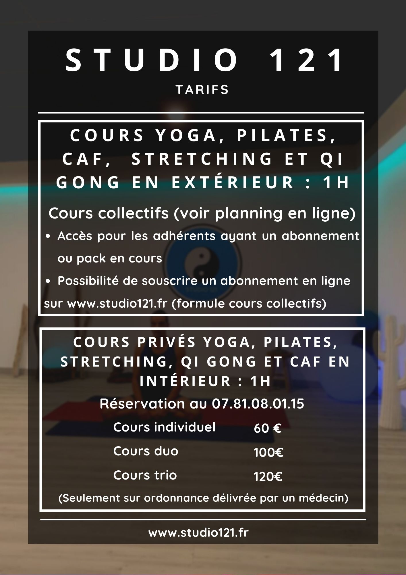 Grille-tarifaire_Yoga_pilates_CAF_Stretching_Qi Gong